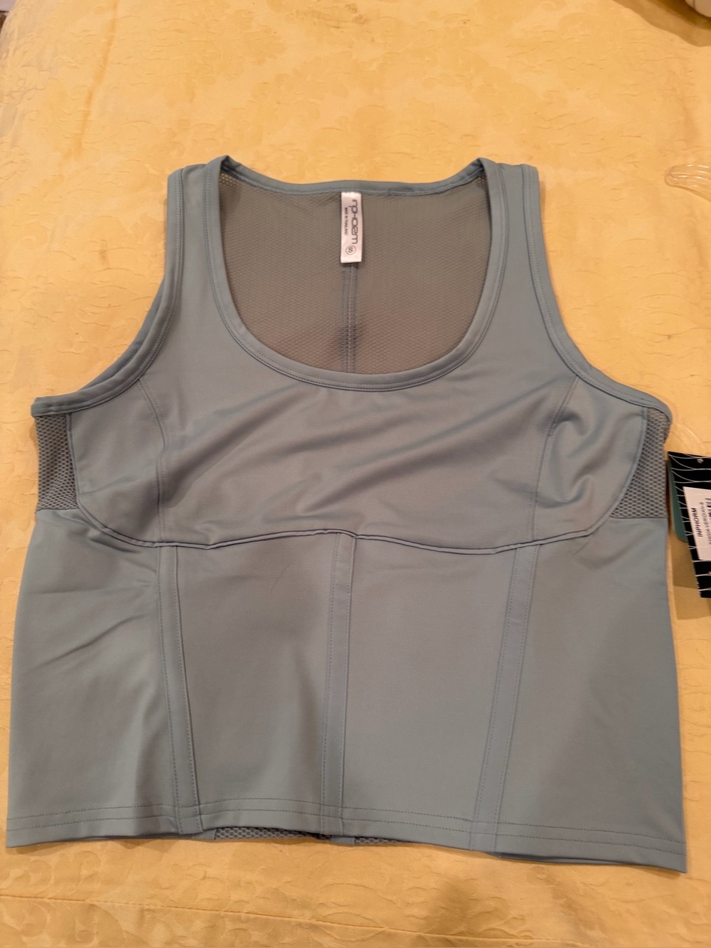 Inphorm Light Green Mesh-Back Tank Top